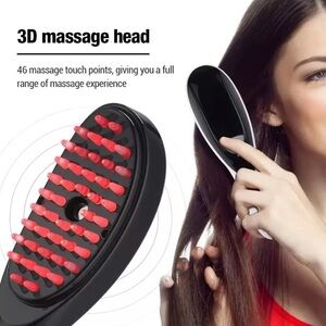 Smart Hair Brush LED Massage Therapy Red & Blue Light